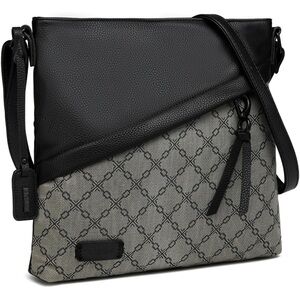 Black and Gray Crossbody Bag